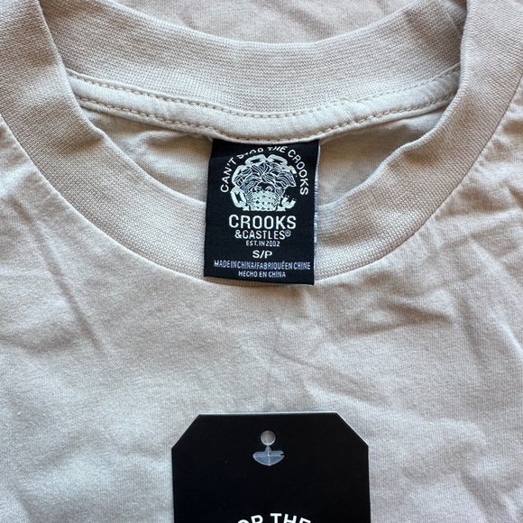NWT Crooks & Castles The Monolithic Empire Tee in Natural - Picture 5 of 6
